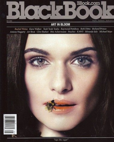 BLACK BOOK magazine side cover May 2009