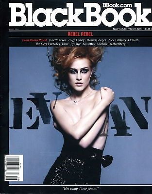 BLACK BOOK magazine side cover August 2009