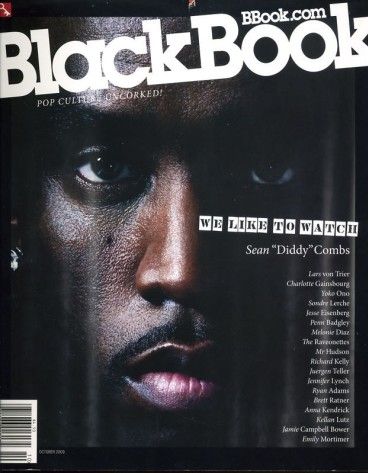 BLACK BOOK magazine side cover October 2009