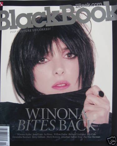 BLACK BOOK magazine side cover November 2009