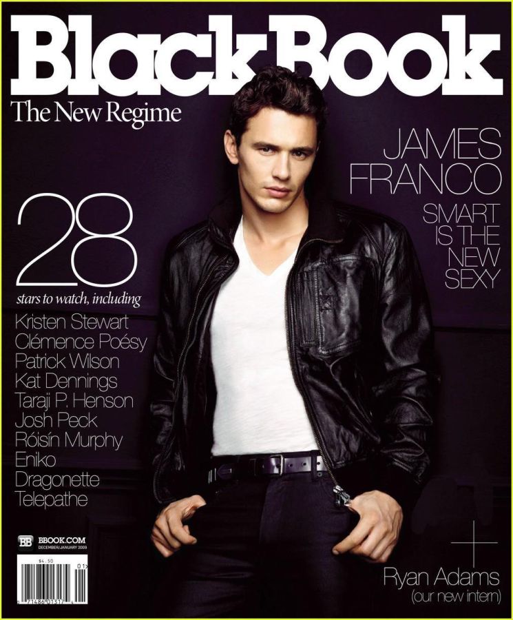 BLACK BOOK magazine side cover December 2009