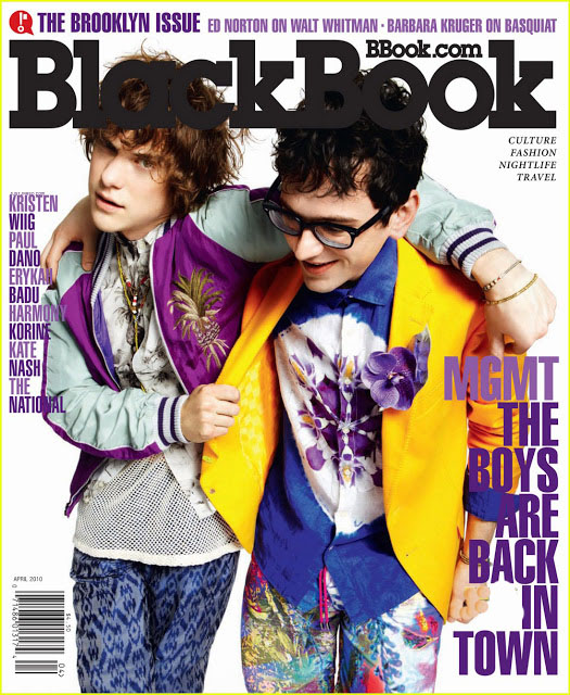 BLACK BOOK magazine side cover April 2010