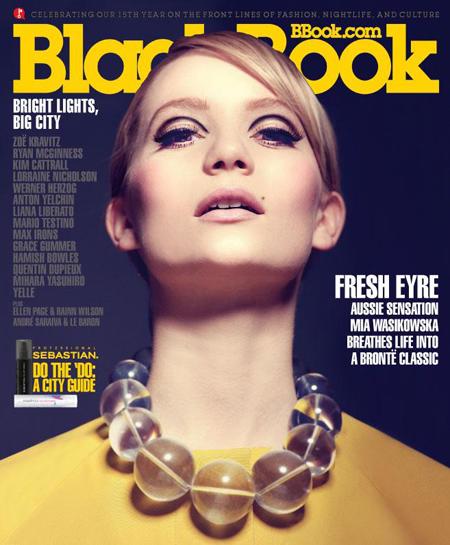 BLACK BOOK magazine side cover April 2011
