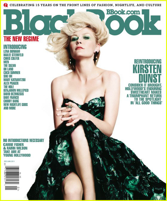 BLACK BOOK magazine side cover December 2011