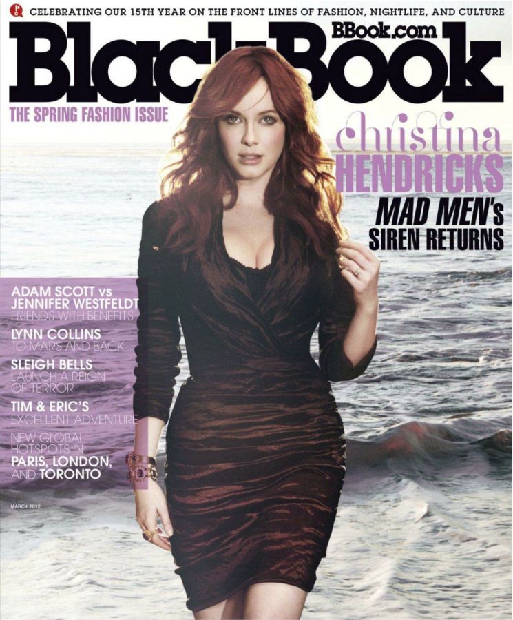 BLACK BOOK magazine side cover March 2012