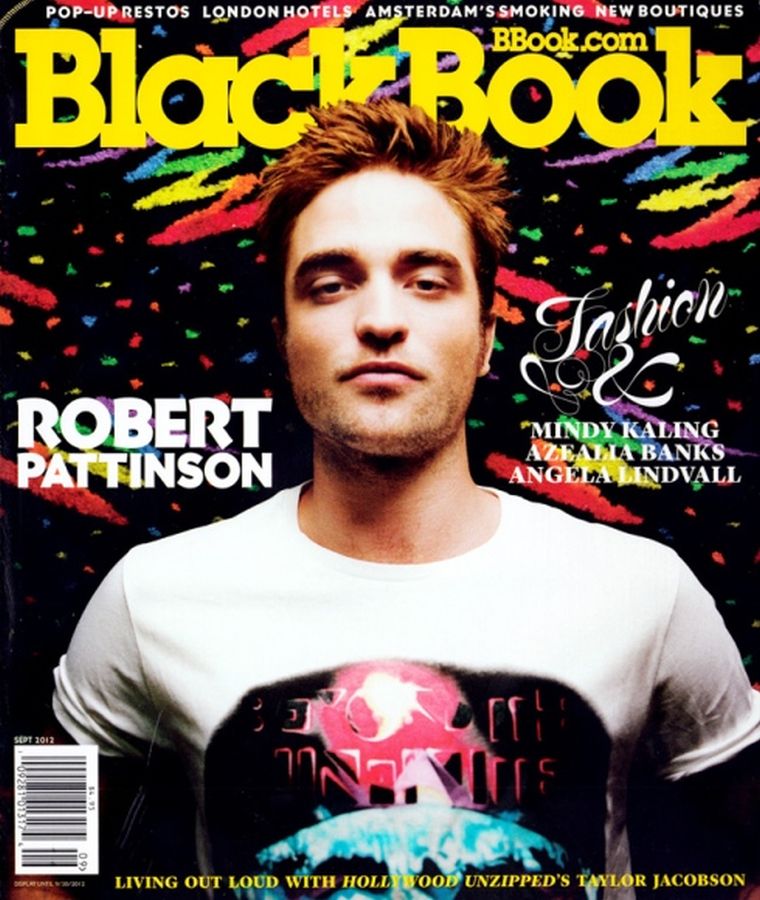 BLACK BOOK magazine side cover September 2012