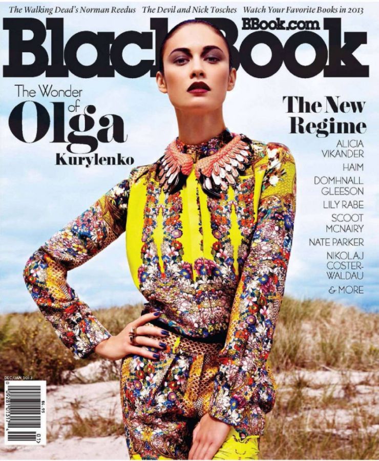 BLACK BOOK magazine side cover December 2012