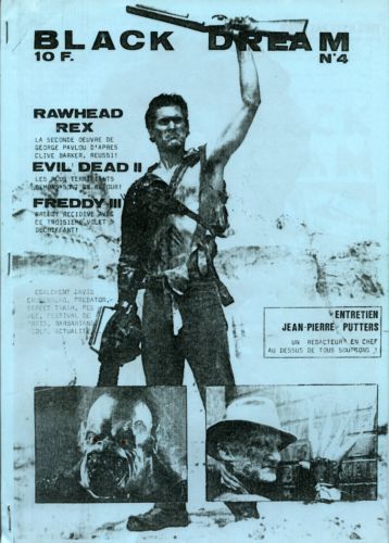 BLACK DREAM magazine side cover Issue 4  1987