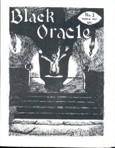 BLACK ORACLE magazine side cover Issue 1 March 1969