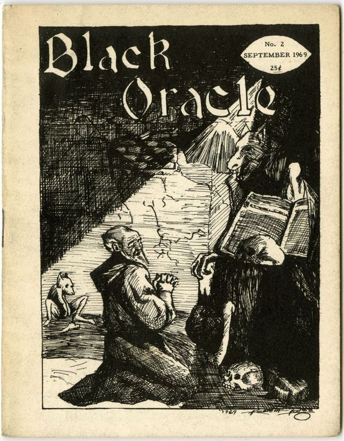 BLACK ORACLE magazine side cover Issue 2  1969