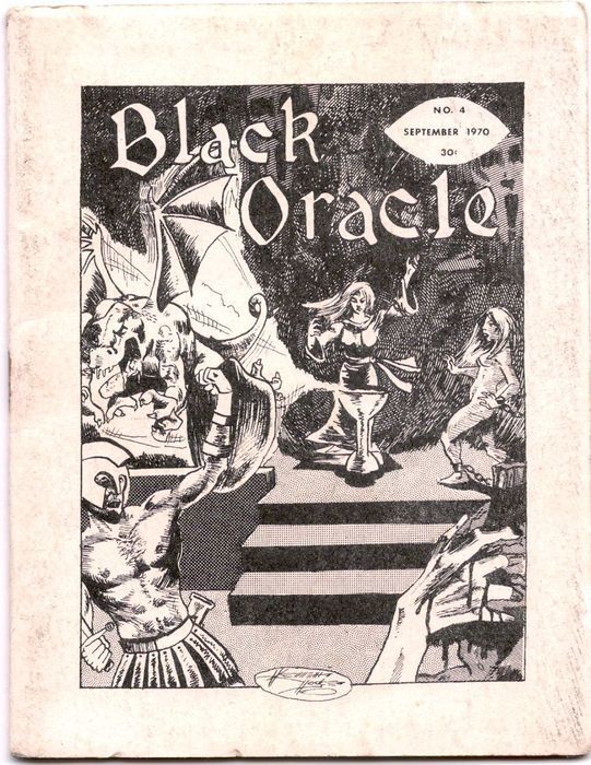 BLACK ORACLE magazine side cover Issue 4 September 1970