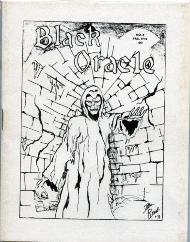 BLACK ORACLE magazine side cover Issue 8 Fall 1974