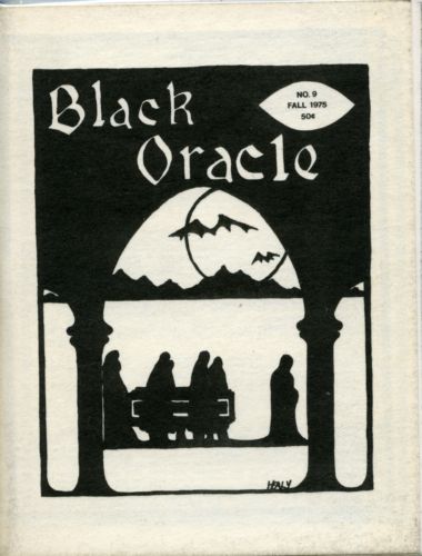 BLACK ORACLE magazine side cover Issue 9 Fall 1975