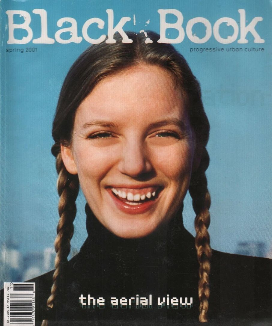 BLACK BOOK magazine side cover Spring 2001