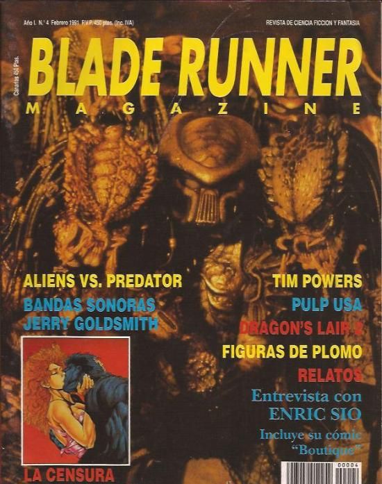 BLADE RUNNER magazine side cover Issue 4 February 1991