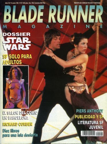 BLADE RUNNER magazine side cover Issue 8 June 1991