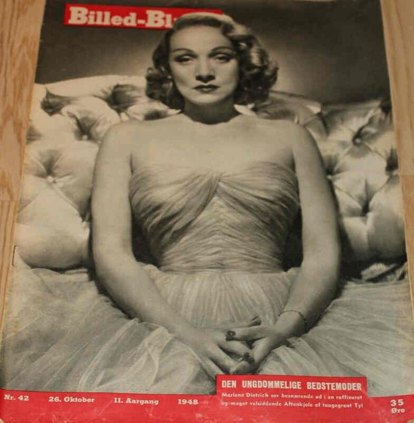 BILLED BLADET magazine side cover Issue 42 26 October 1948