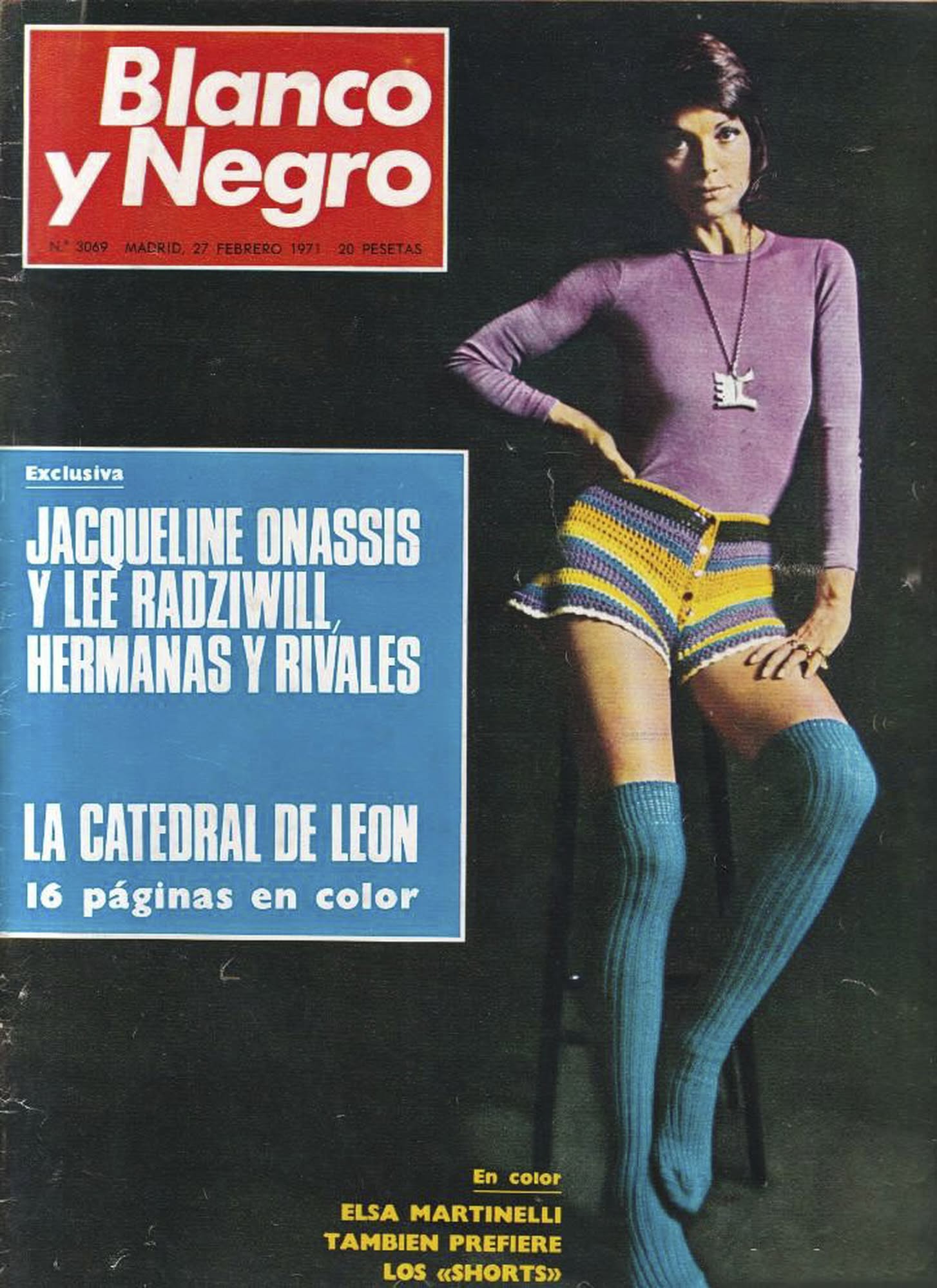 BLANCO Y NEGRO magazine side cover Issue 3069 27 February 1971