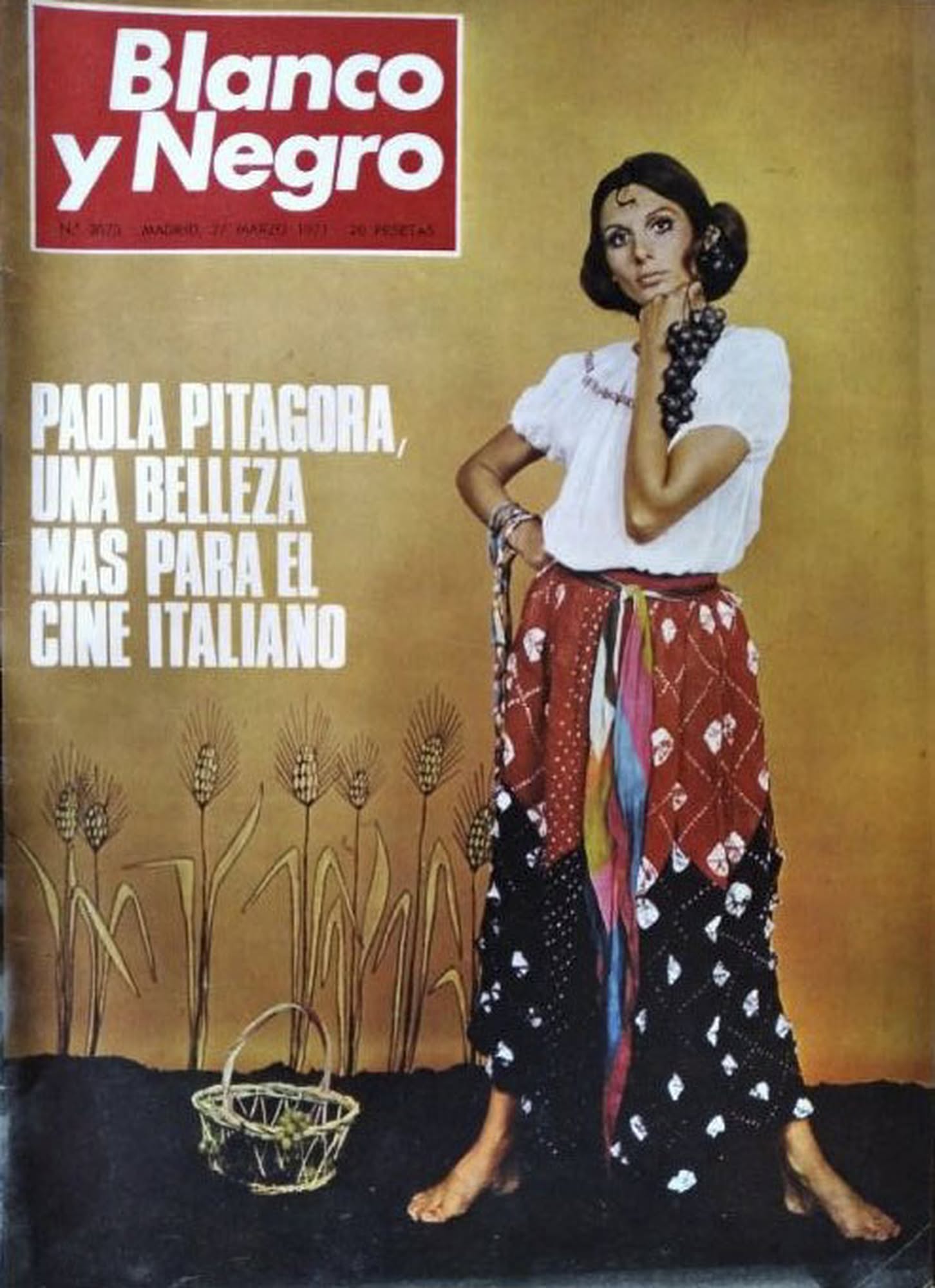 BLANCO Y NEGRO magazine side cover Issue 3073 27 March 1971