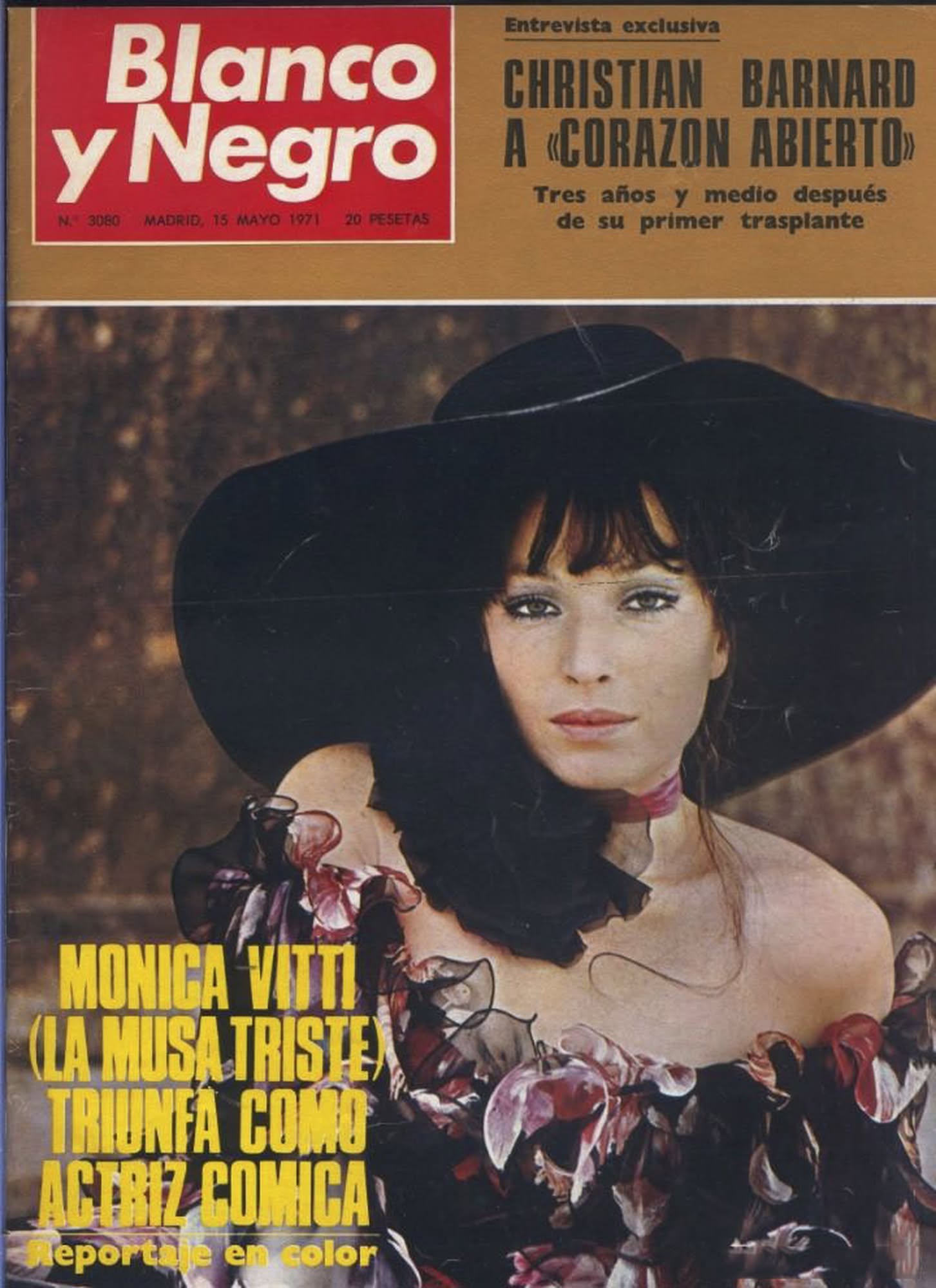 BLANCO Y NEGRO magazine side cover Issue 3080 15 May 1971