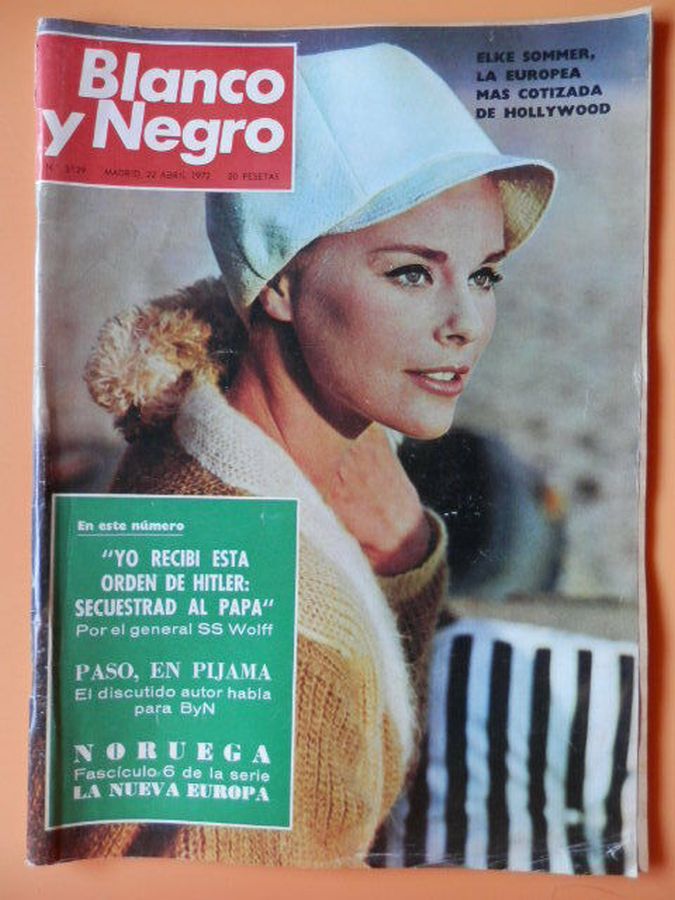 BLANCO Y NEGRO magazine side cover 22 April 1972