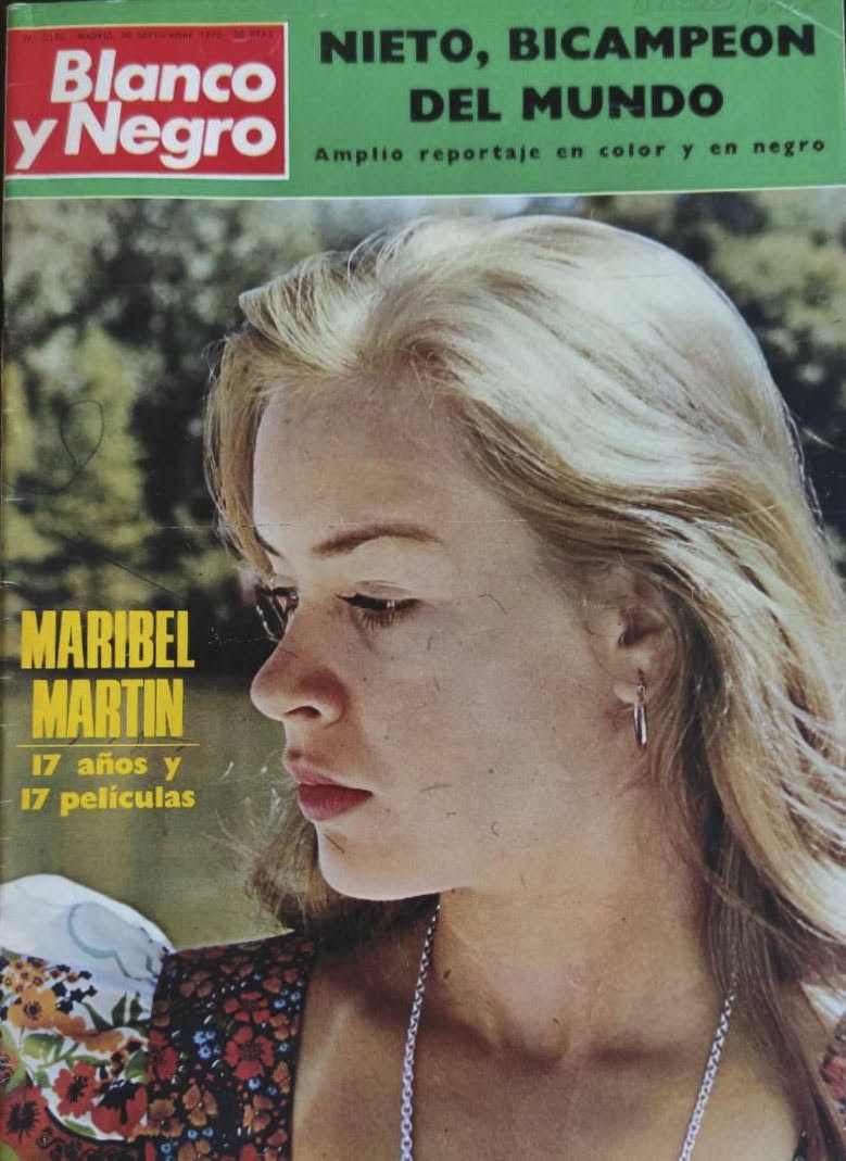 BLANCO Y NEGRO magazine side cover Issue 3152   1972