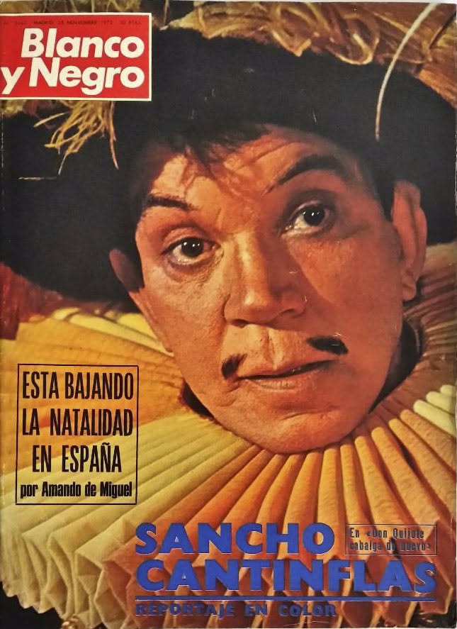 BLANCO Y NEGRO magazine side cover Issue 3160   1972
