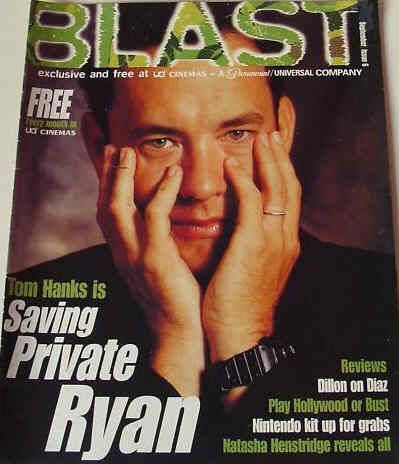 BLAST magazine side cover Issue 6 September 1998