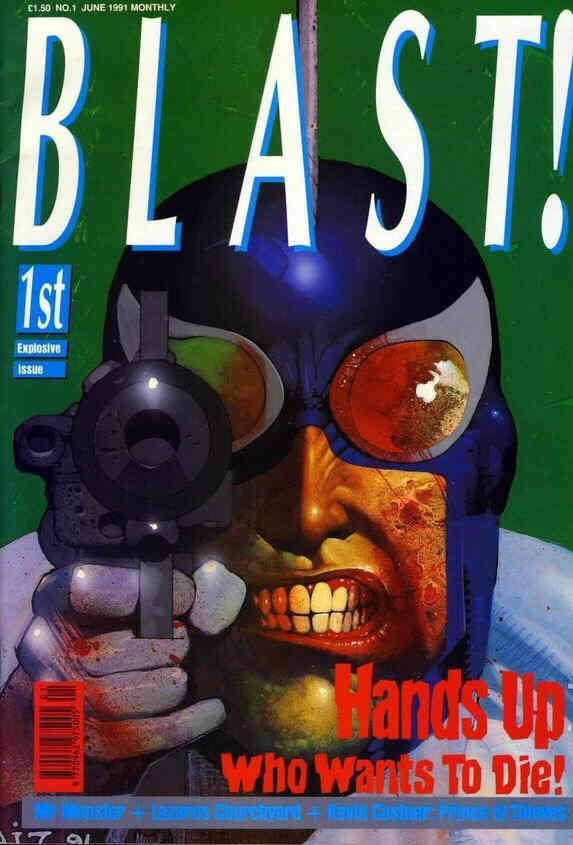 BLAST! magazine side cover Issue 1 June 1991