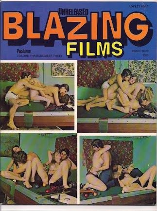 UNRELEASED BLAZING FILMS magazine side cover  Vol 3 # 3  1969