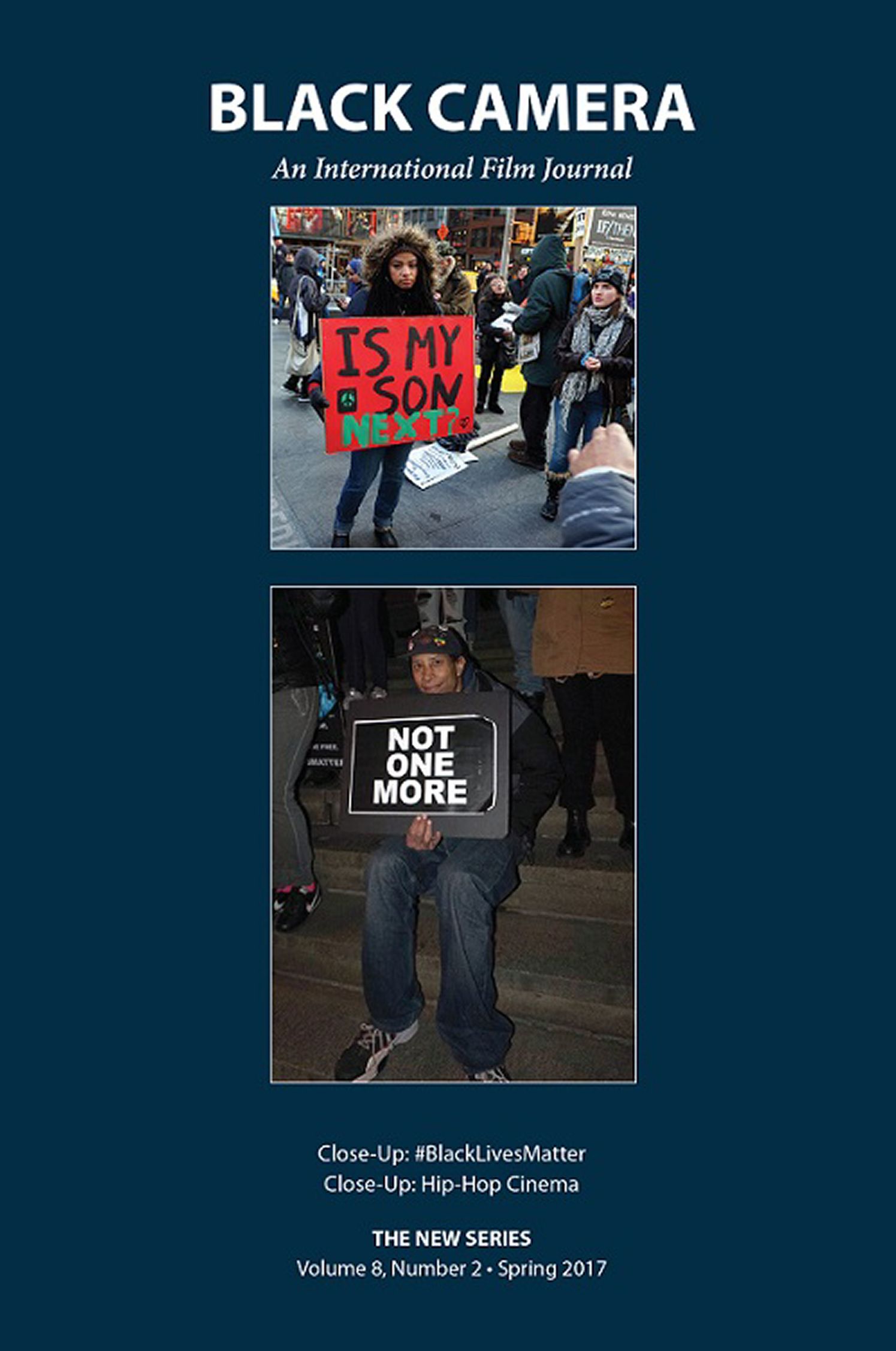BLACK CAMERA magazine side cover  Vol 8 No  2 Spring 2017