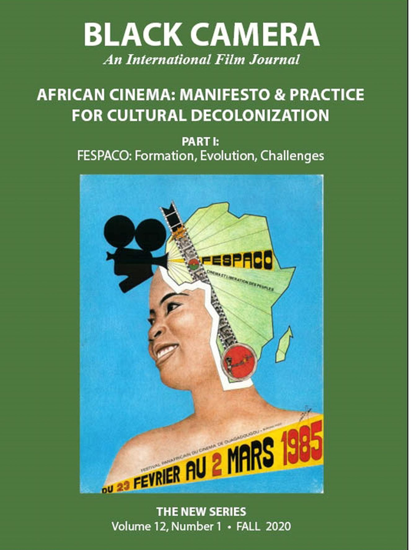 BLACK CAMERA magazine side cover  Vol 12 No  1 Fall 2020