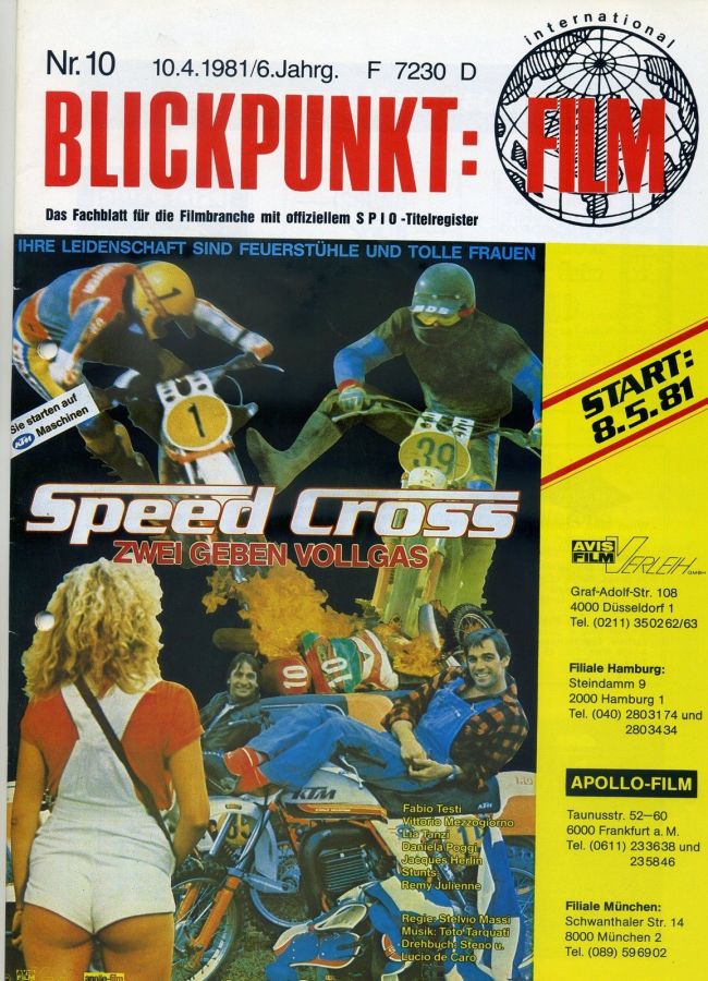 BLICKPUNKT: FILM magazine side cover Issue 10   1981