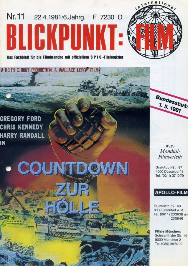 BLICKPUNKT: FILM magazine side cover Issue 11   1981