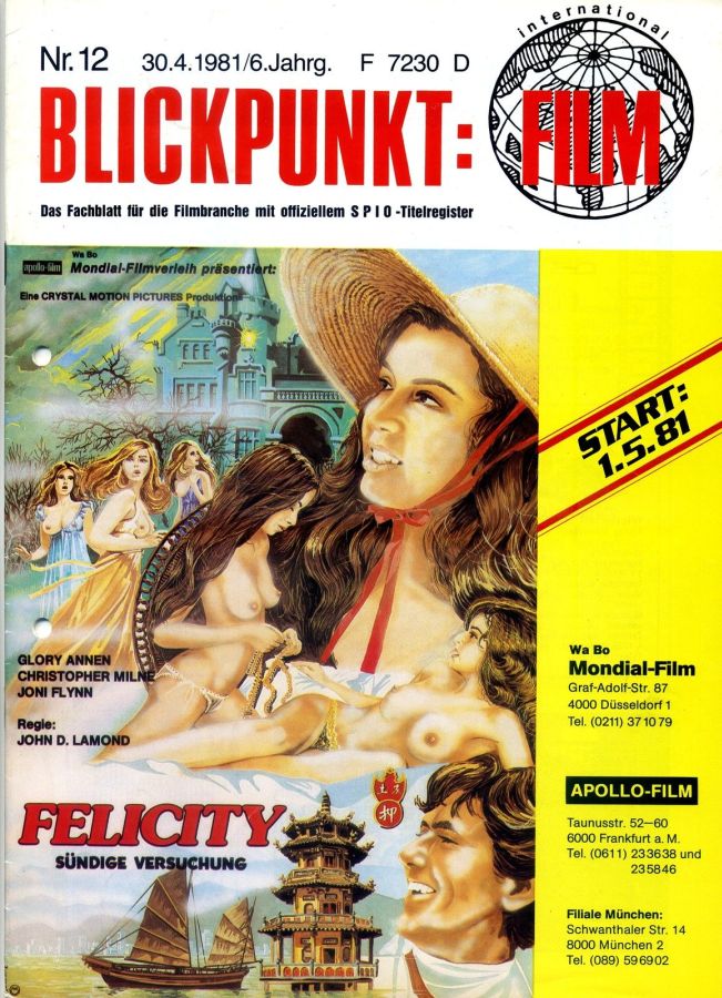 BLICKPUNKT: FILM magazine side cover Issue 12   1981