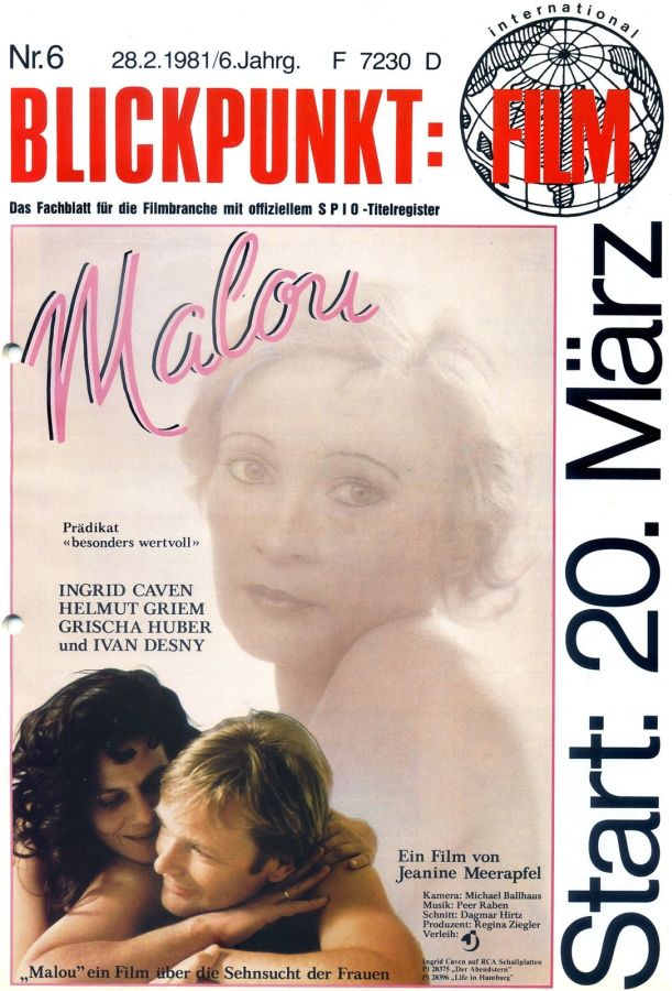 BLICKPUNKT: FILM magazine side cover Issue 6   1981