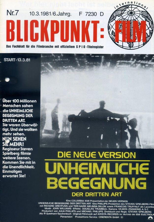 BLICKPUNKT: FILM magazine side cover Issue 7   1981