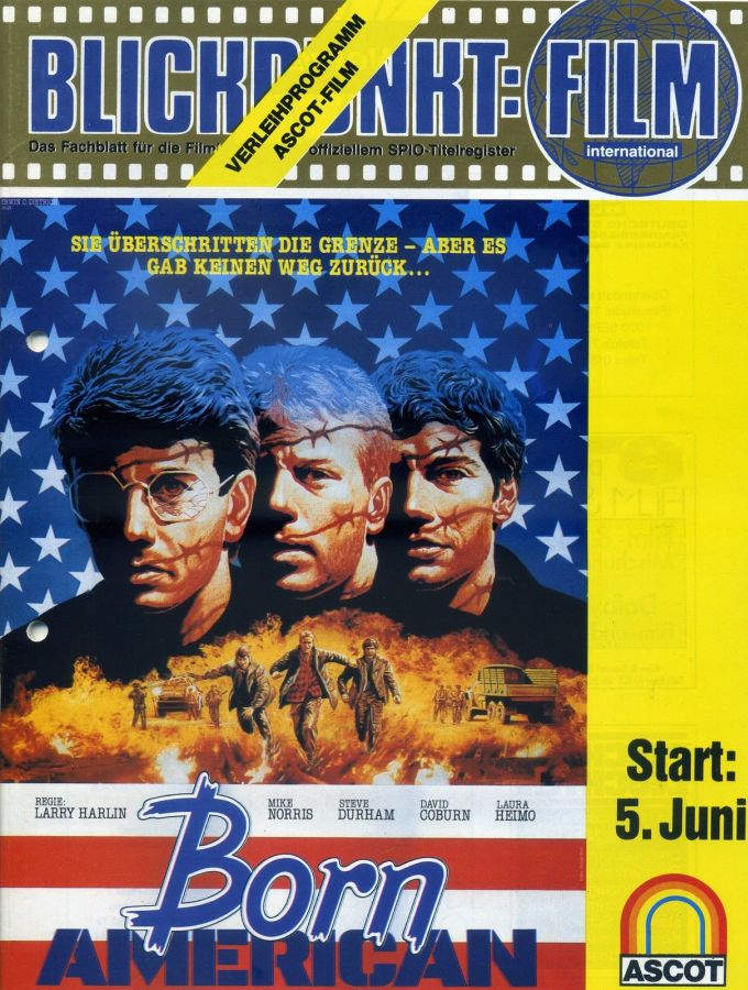 BLICKPUNKT: FILM magazine side cover Issue 12   1986