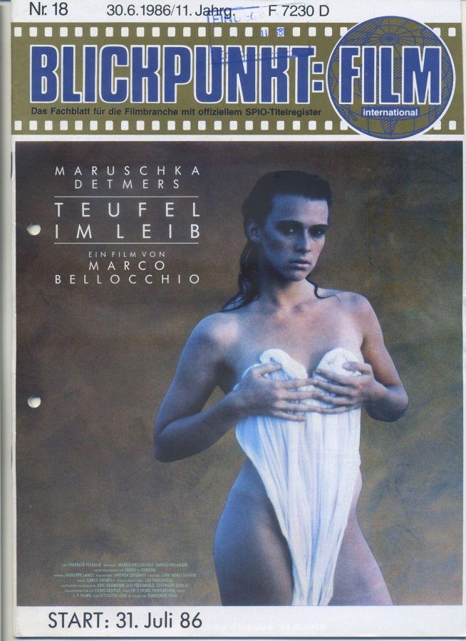 BLICKPUNKT: FILM magazine side cover Issue 18   1986