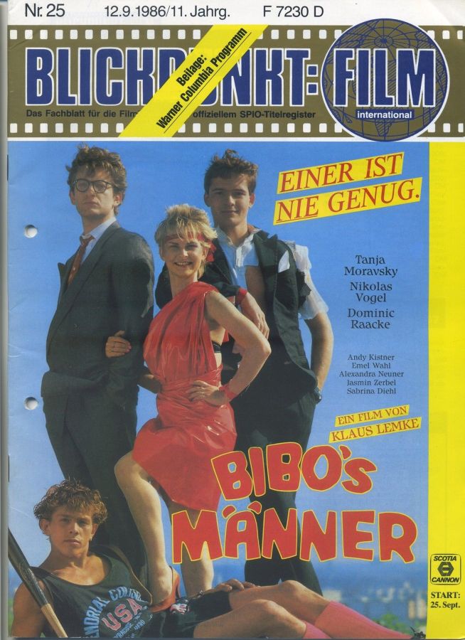 BLICKPUNKT: FILM magazine side cover Issue 25   1986