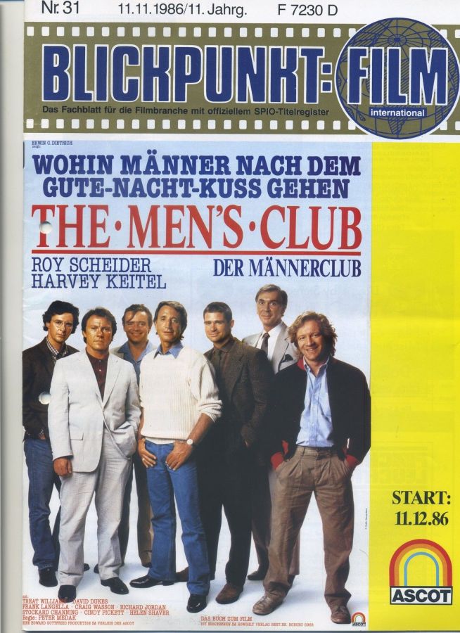 BLICKPUNKT: FILM magazine side cover Issue 31   1986