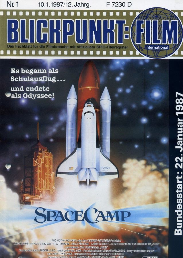 BLICKPUNKT: FILM magazine side cover Issue 1   1987