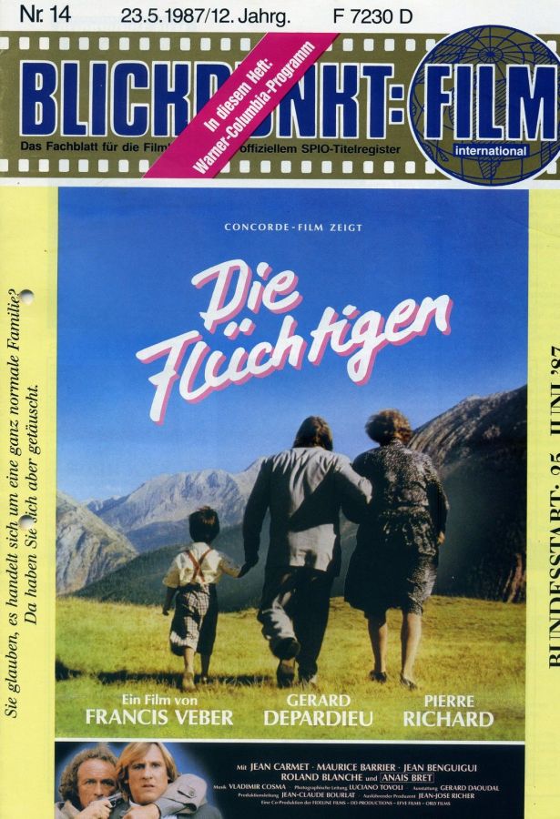 BLICKPUNKT: FILM magazine side cover Issue 14   1987