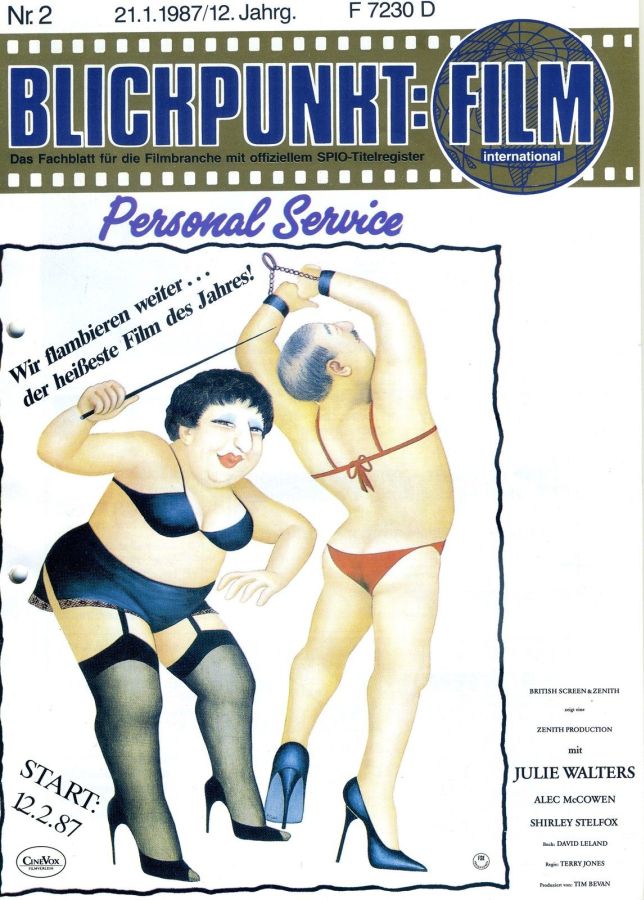BLICKPUNKT: FILM magazine side cover Issue 2   1987