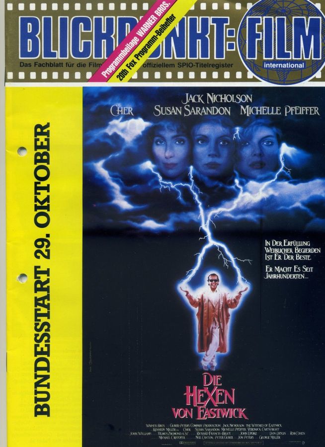 BLICKPUNKT: FILM magazine side cover Issue 27   1987