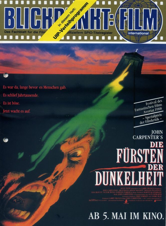 BLICKPUNKT: FILM magazine side cover Issue 15   1988
