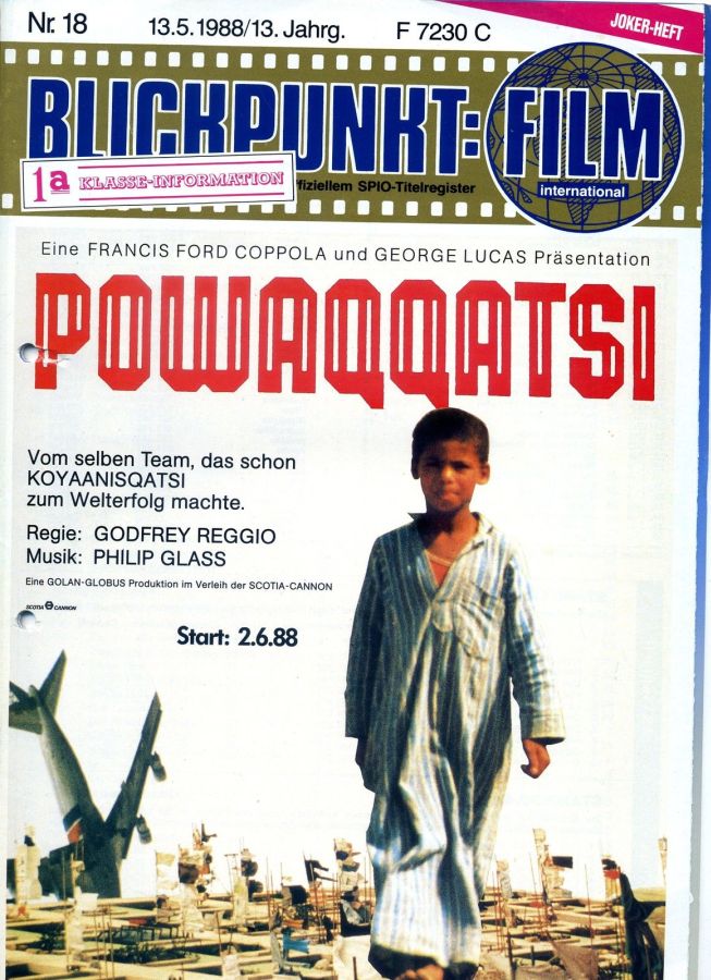 BLICKPUNKT: FILM magazine side cover Issue 18   1988