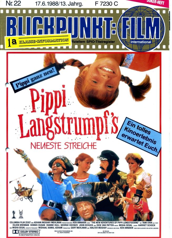 BLICKPUNKT: FILM magazine side cover Issue 22   1988