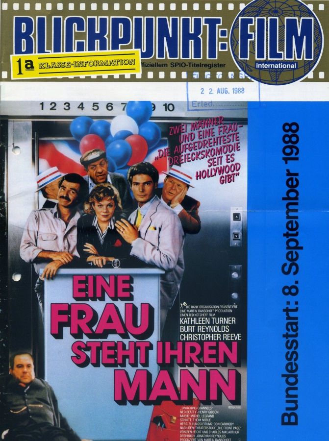 BLICKPUNKT: FILM magazine side cover Issue 31   1988