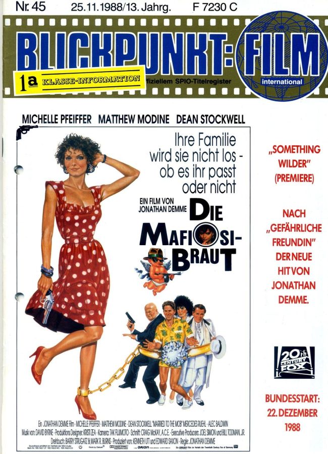 BLICKPUNKT: FILM magazine side cover Issue 45   1988